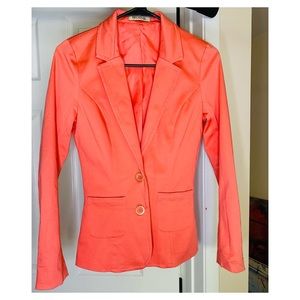Arden B Elegant Blazer- Light Orange! XS